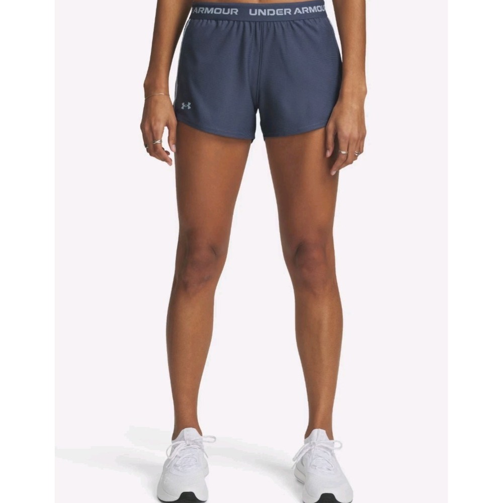 Under Armour tech play up 3" shorts with pockets Gray/Harbor size XL